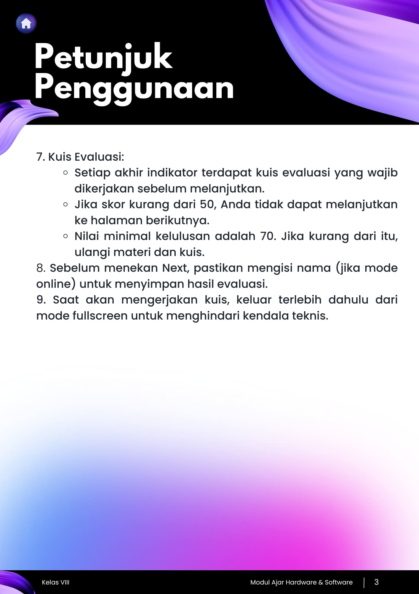 Aplikasi Ebook dan Ujian